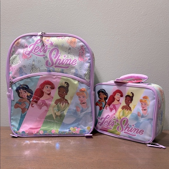 Disney Other - Disney Princess 'Let's Shine' Backpack and Lunchbox